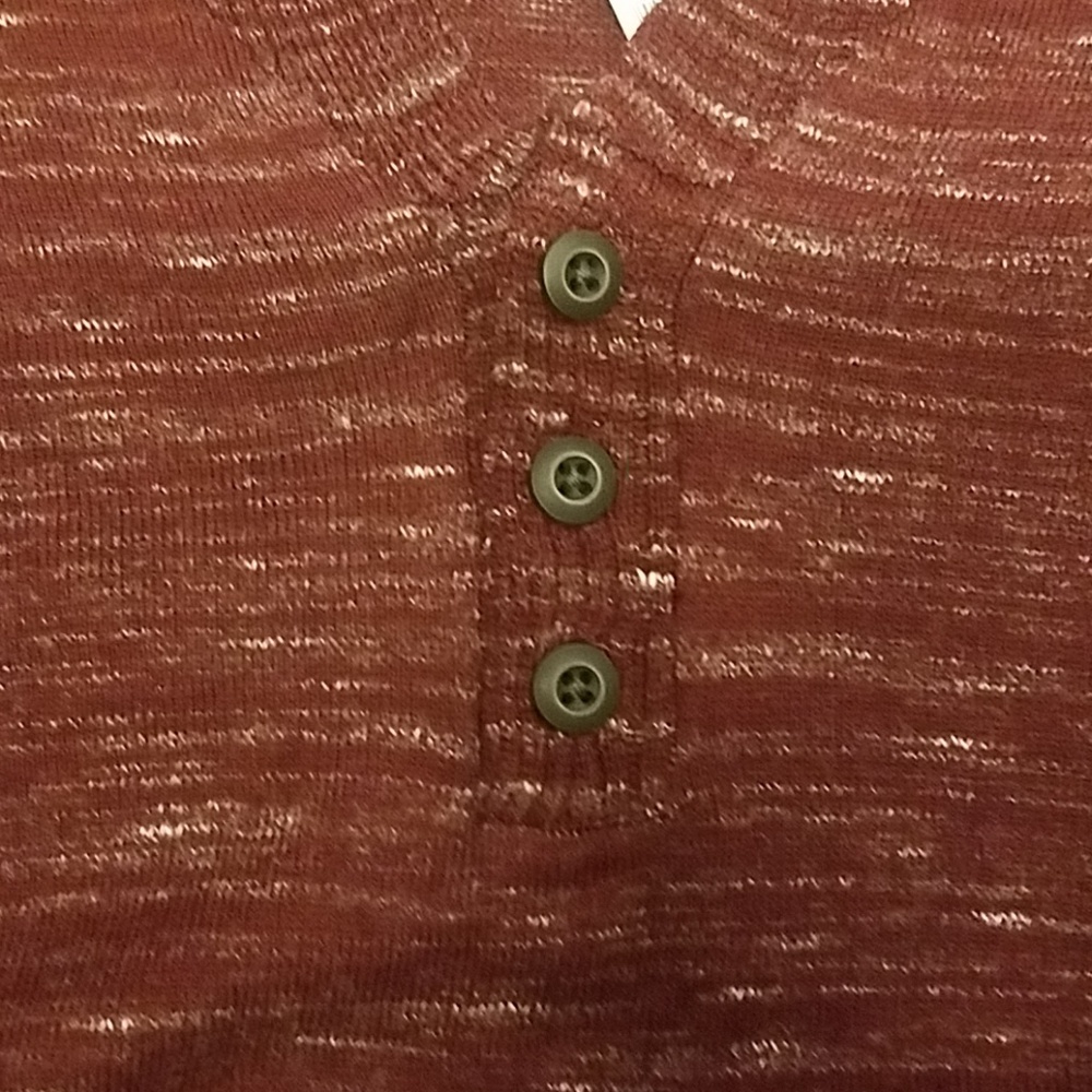 Express Men red and white marled sweater - Picture 2 of 8